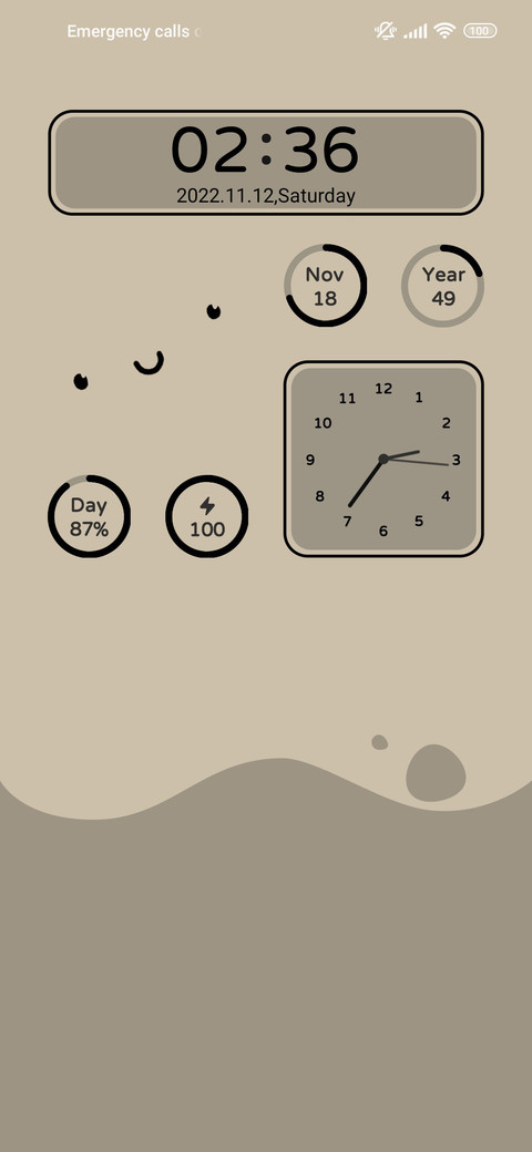 Grey cool color screenshot