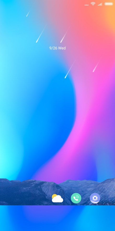 Night sky screenshot
