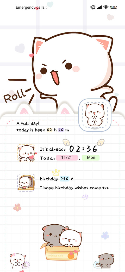 Cat friends circle screenshot