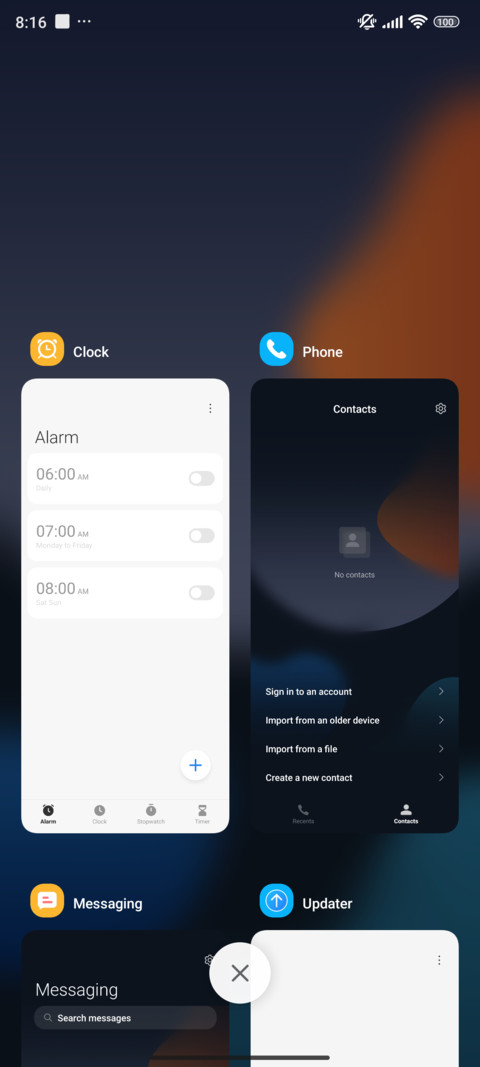 Orange Blue Dusk screenshot
