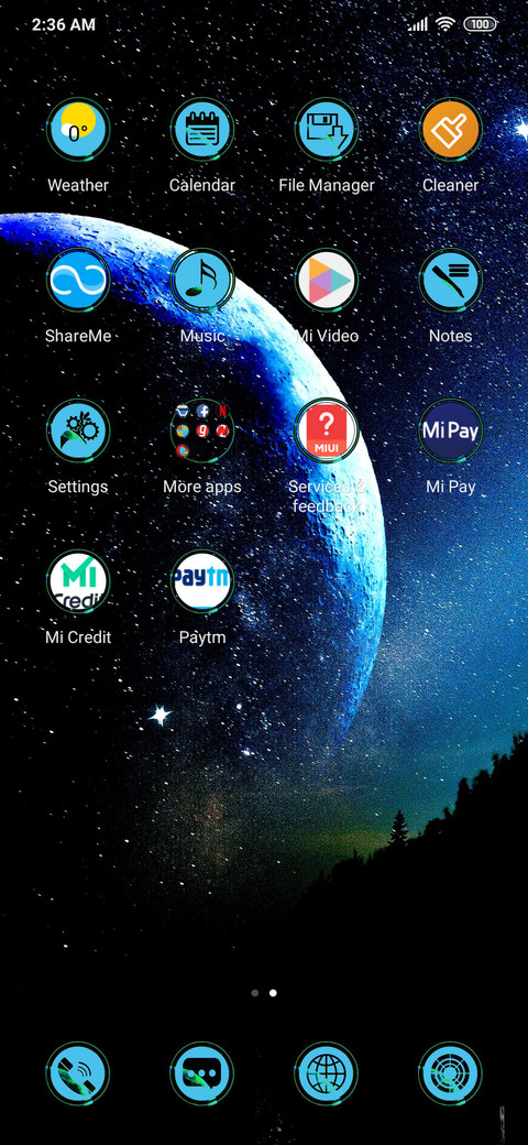 Starry Night Earth screenshot