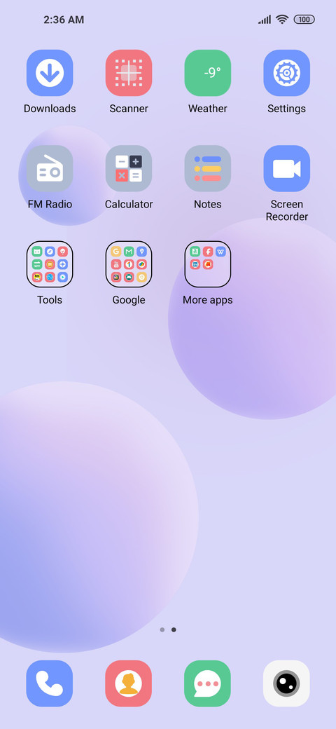 Blue purple sphere screenshot