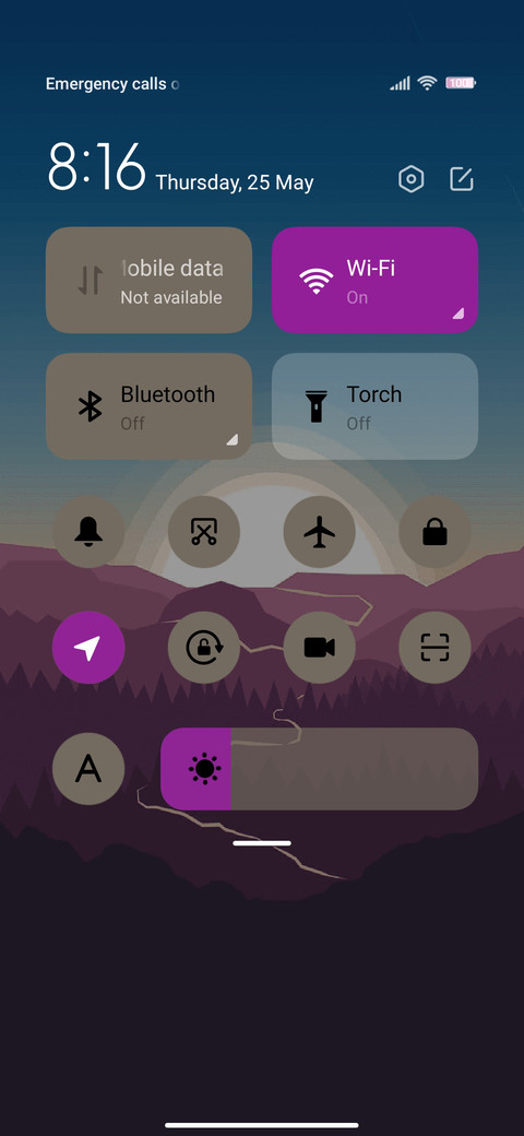 Purple forest screenshot