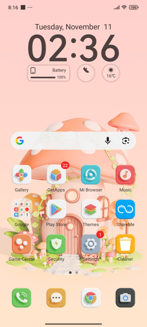 Mushroom house screenshot