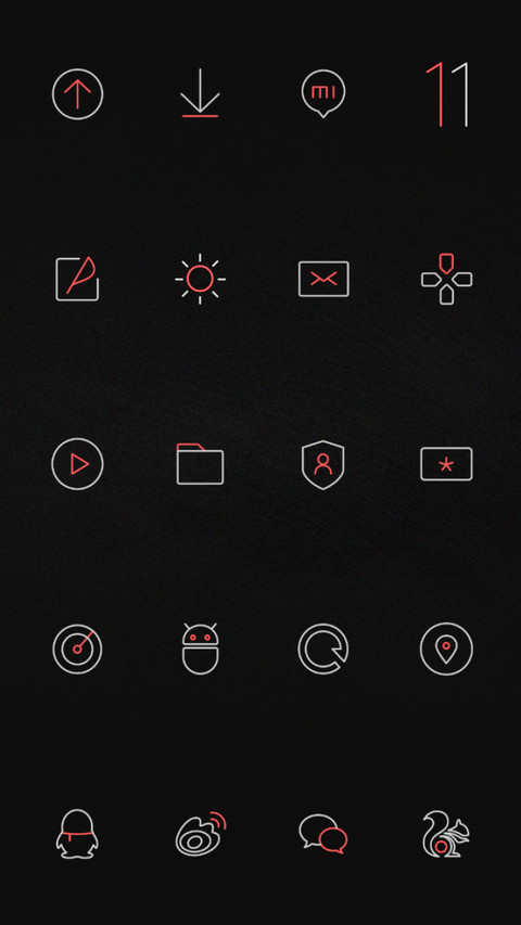 Simple Black Red screenshot