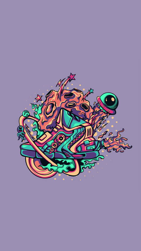 Illustration of cool sneakers screenshot