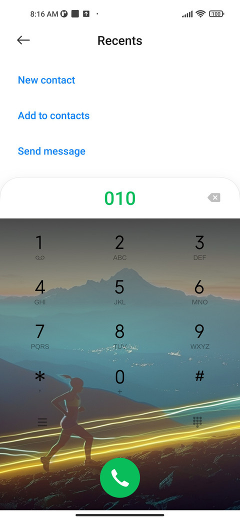 Running  dark screenshot