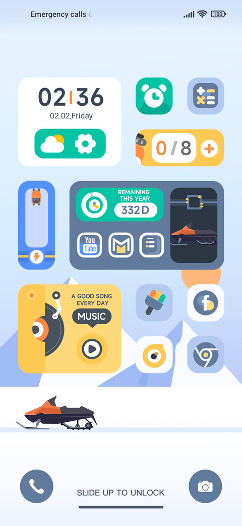 Winter snowfield screenshot