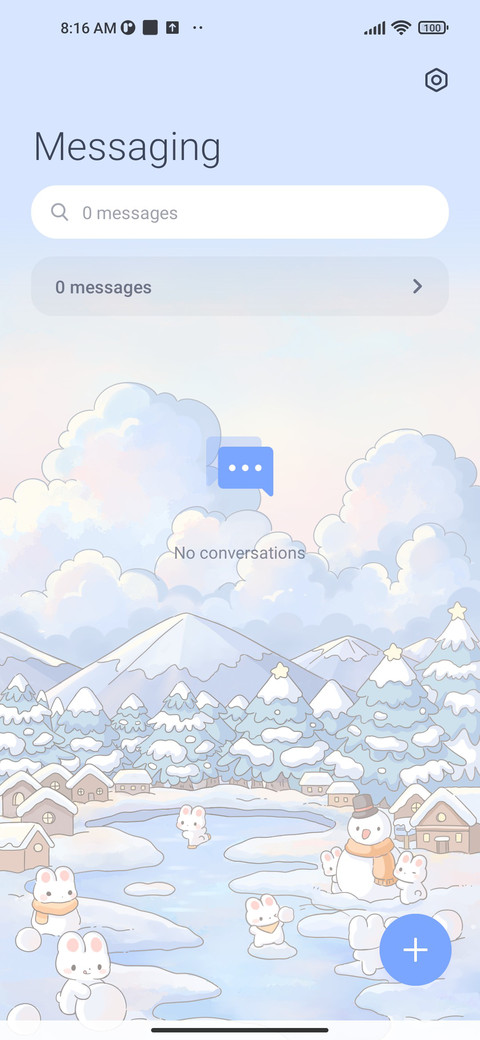Snow fall rabbit screenshot