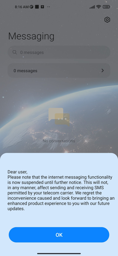 Earth order screenshot