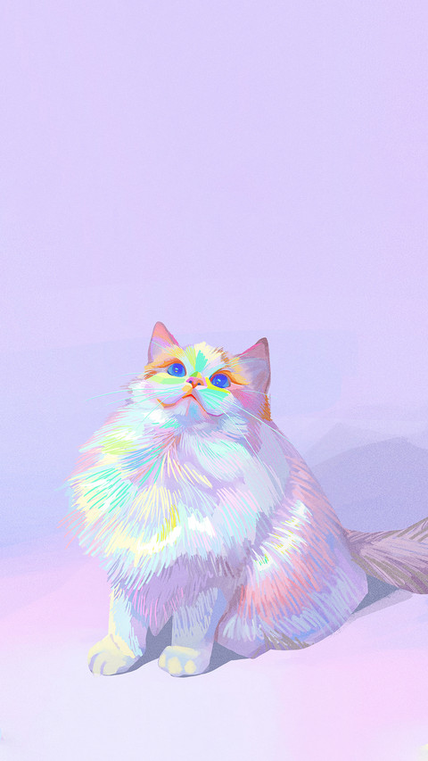 Purple Laser Puppet Cat screenshot
