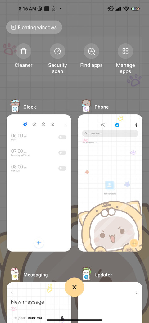 Cat friends circle screenshot