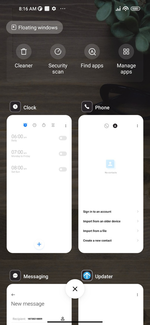 Workspace screenshot