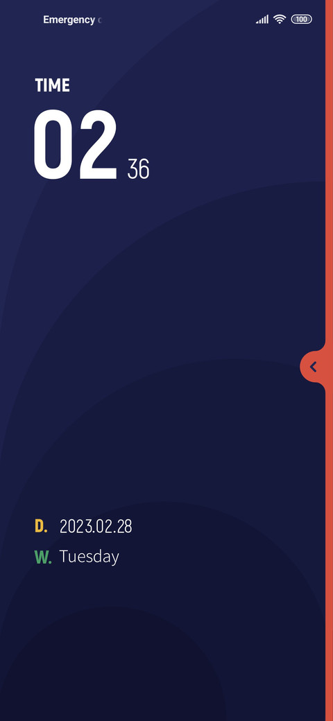 Minimalist screenshot