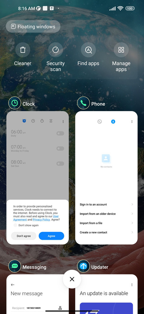 earth globe screenshot