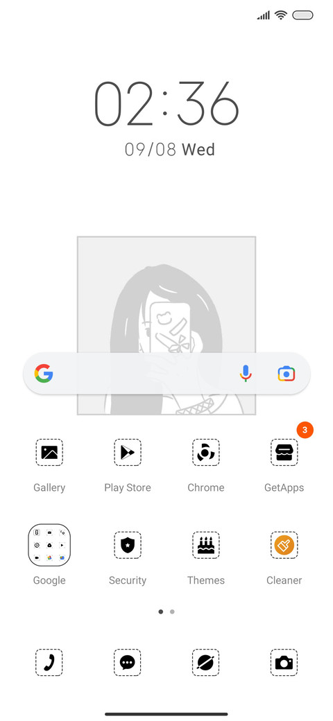 Cartoon girl screenshot