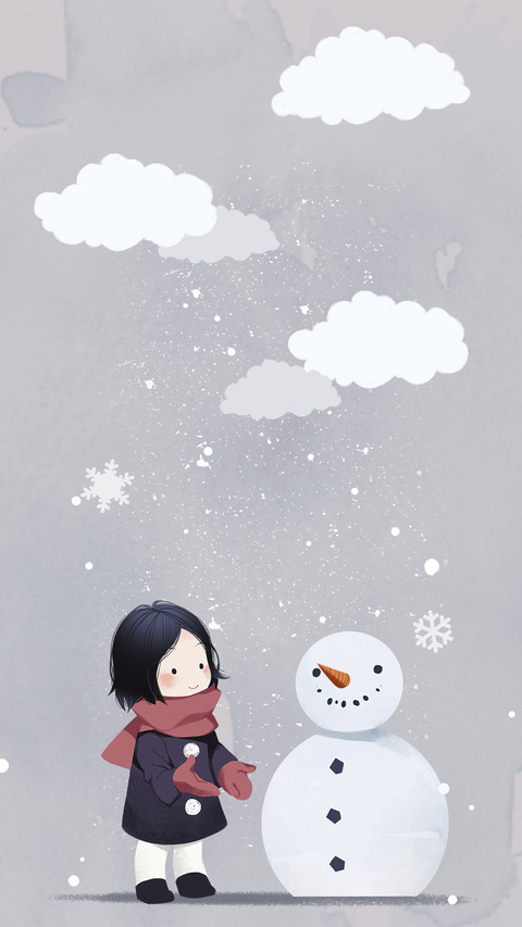 女孩与小雪人 screenshot