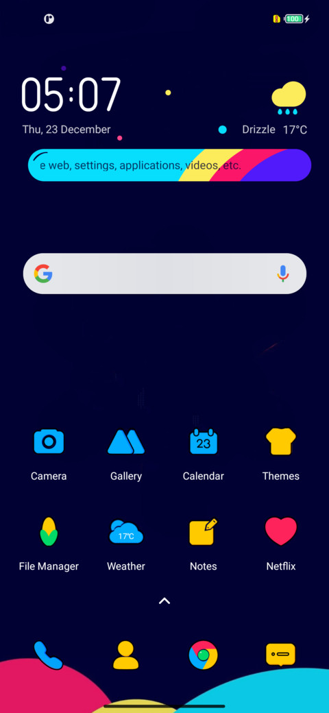 Color design screenshot