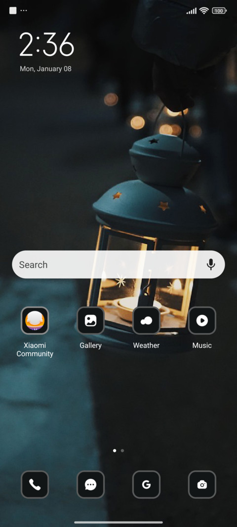Snowy Lamp screenshot