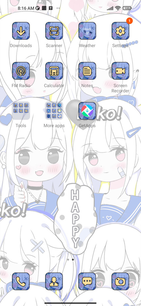 Cute girl screenshot