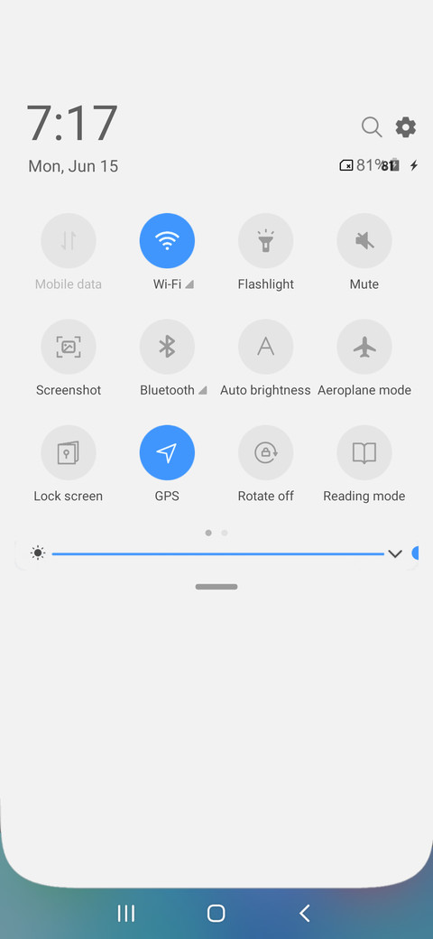 One UI screenshot