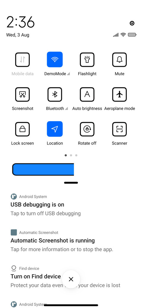 Minimal screenshot