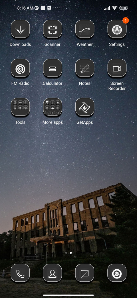 Milkyway screenshot