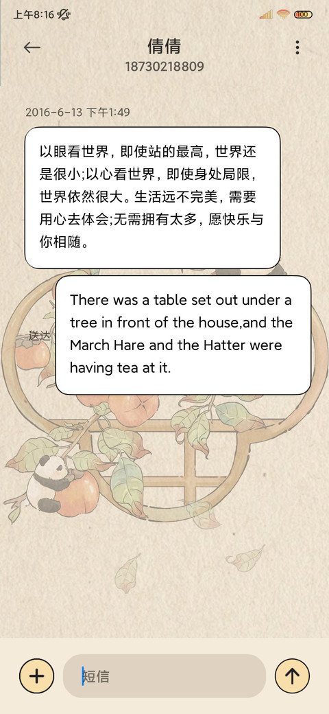 柿柿如意国风小熊猫 screenshot