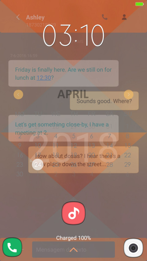 Orange Accents screenshot