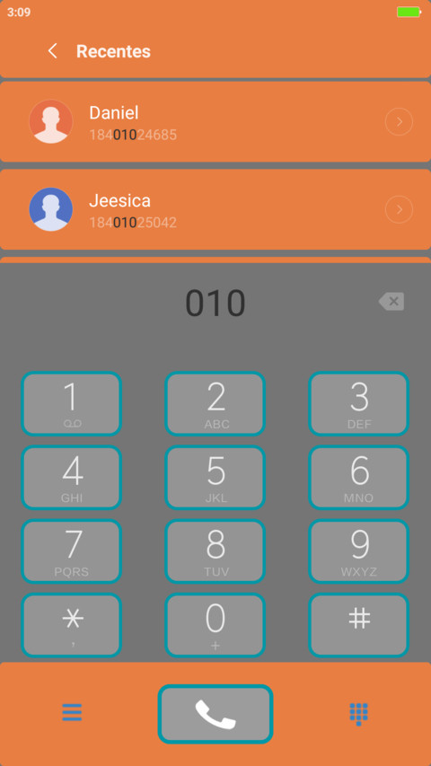 Orange Accents screenshot