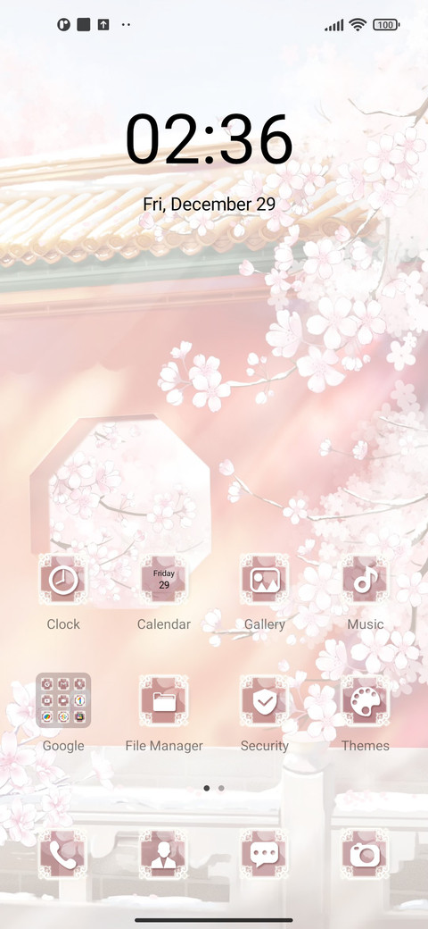Flower snow screenshot