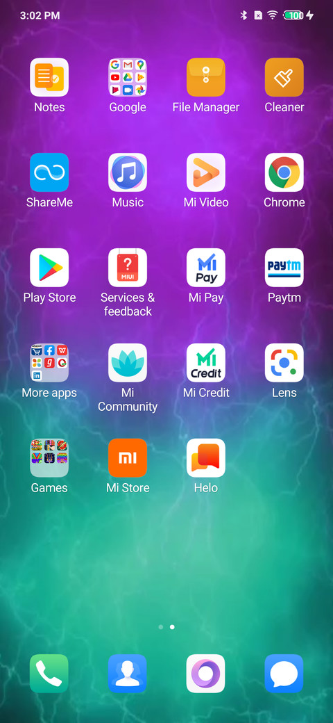 Huawei P30 dual dark white screenshot