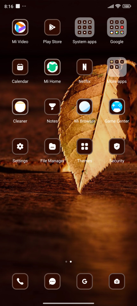 Leaf screenshot