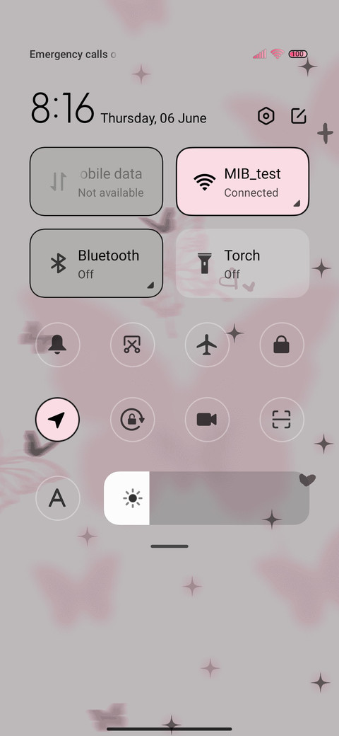 Pink butterfly screenshot
