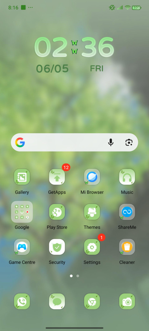 Sky trees screenshot