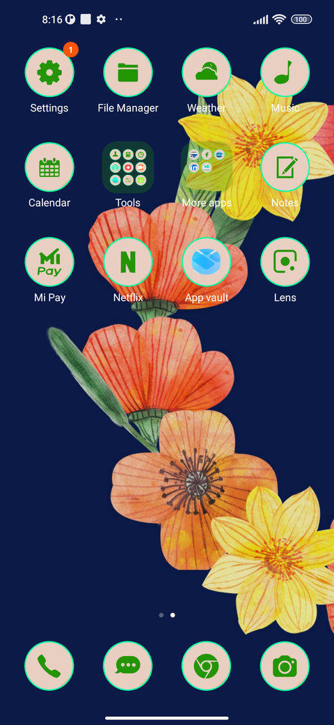 pastel dahlias screenshot