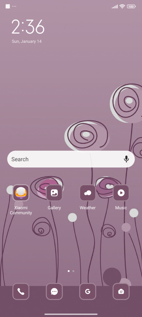 Purple screenshot