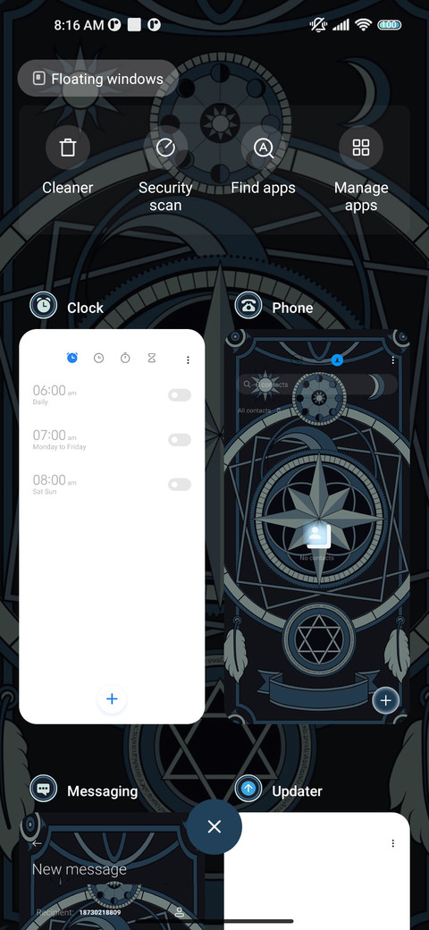 Blue Magic Card screenshot