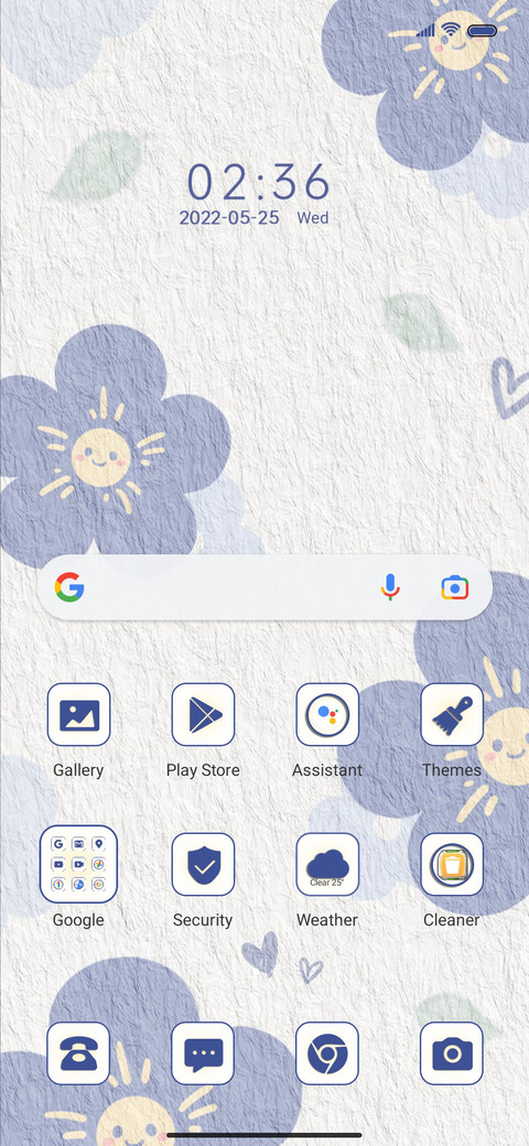 Textured flower screenshot