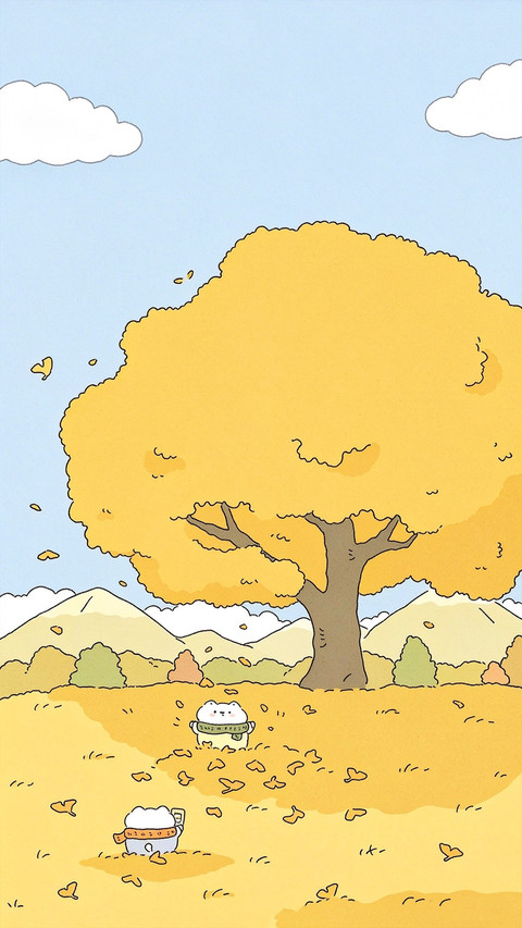 风落秋叶时-锐景创意 screenshot