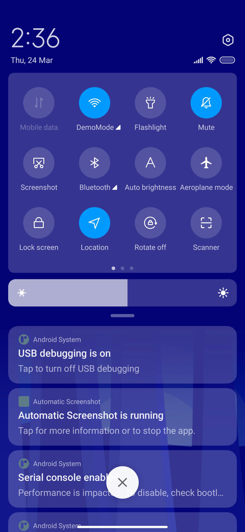Klein blue morning screenshot