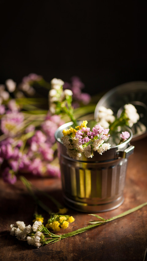 Statice Flower - Limonium with low key scene screenshot