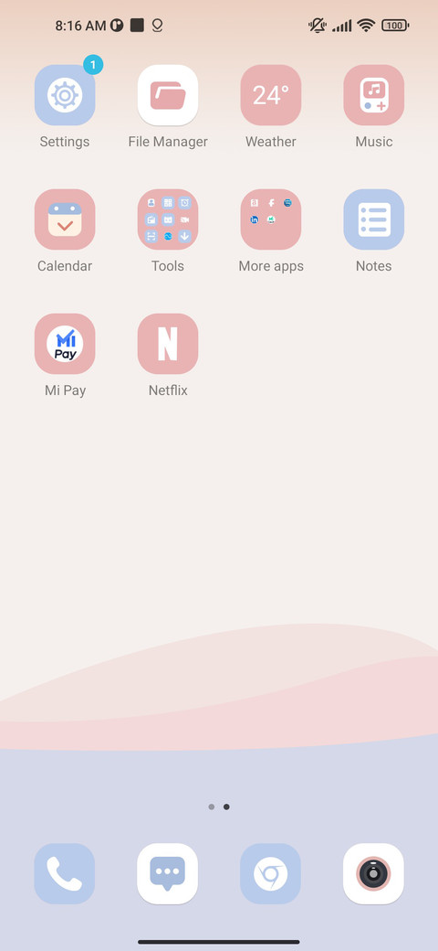 Plain color block screenshot