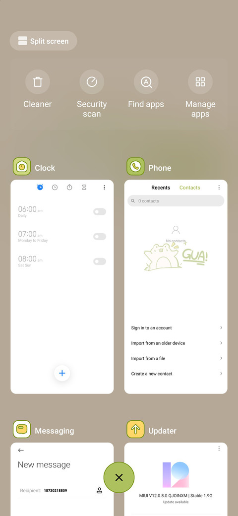 Funny frog screenshot
