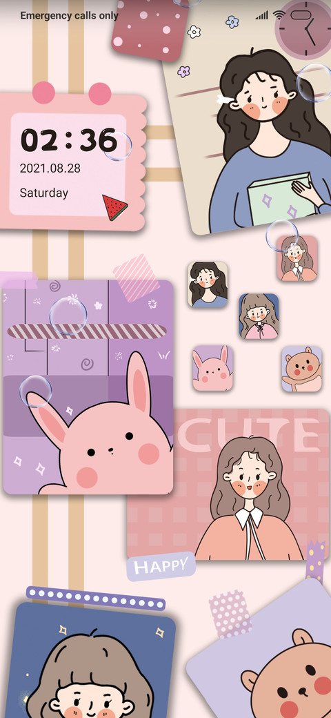 Sticker girl screenshot
