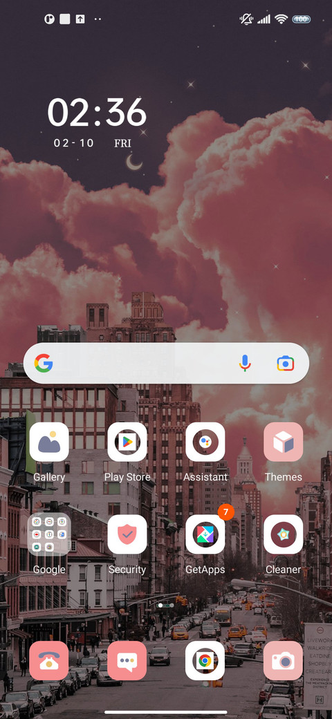 Clear sky screenshot