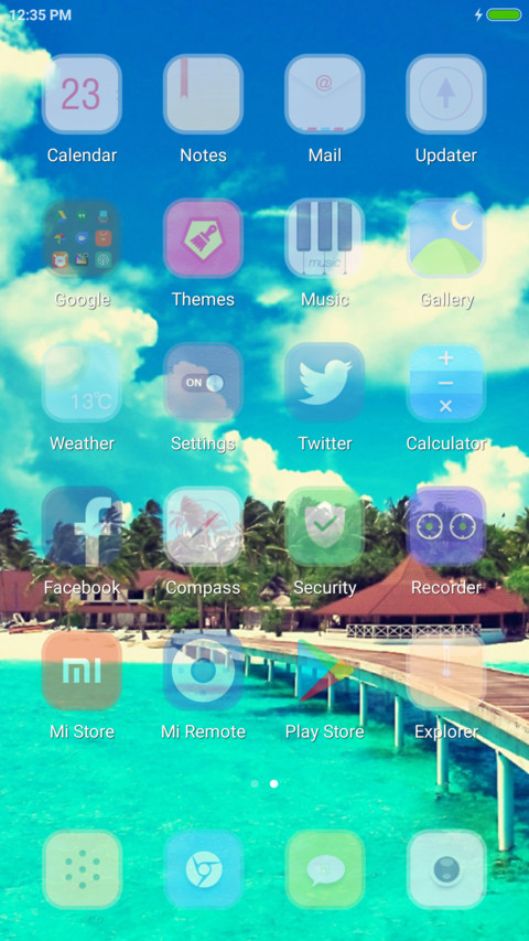 The blue sky screenshot