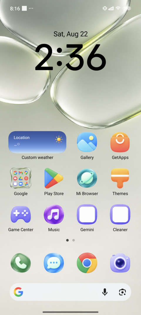 Three Green Glass screenshot