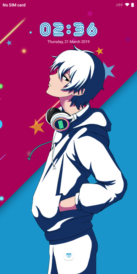 White Blue V10 screenshot