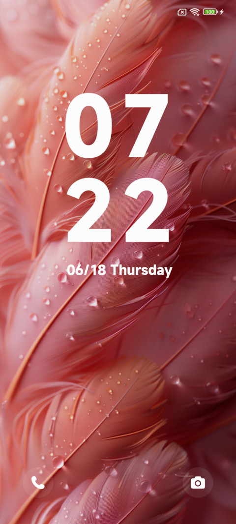 Pink feather screenshot
